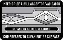 Bill Acceptor Cleaning Card Illustration